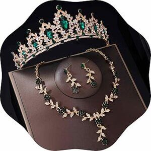 Women's 3-Piece Tiara Jewelry Set - New
